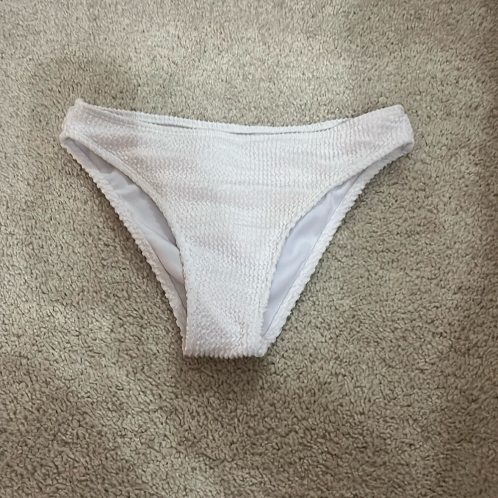 White bikini bottoms